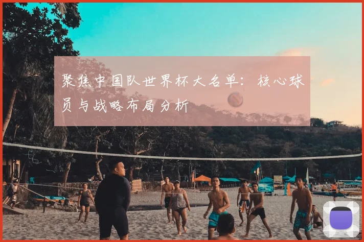 聚焦中国队世界杯大名单：核心球员与战略布局分析